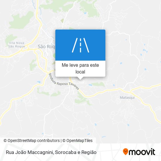 Rua João Maccagnini mapa