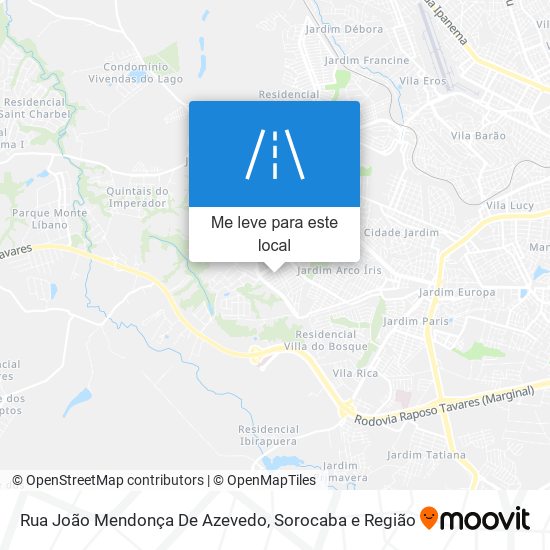 Rua João Mendonça De Azevedo mapa