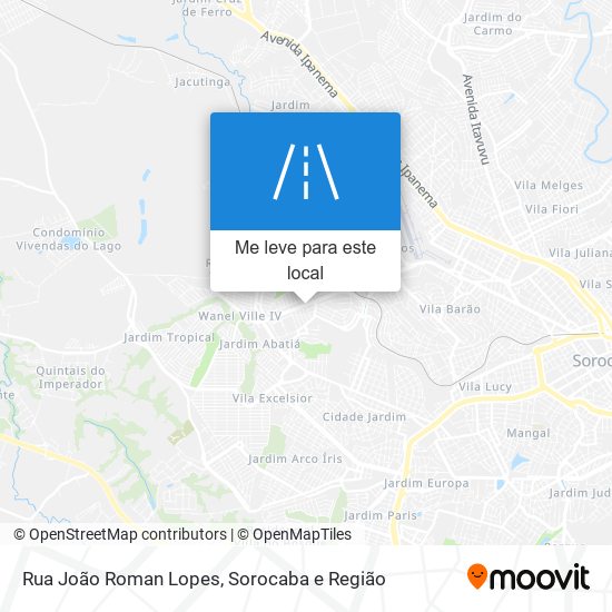 Rua João Roman Lopes mapa