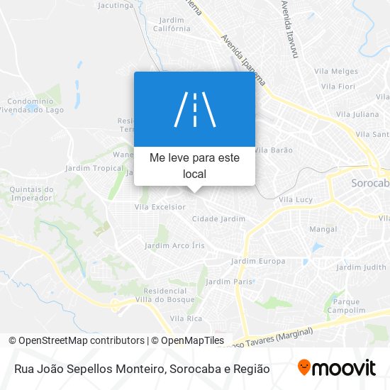 Rua João Sepellos Monteiro mapa