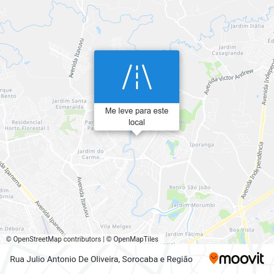 Rua Julio Antonio De Oliveira mapa