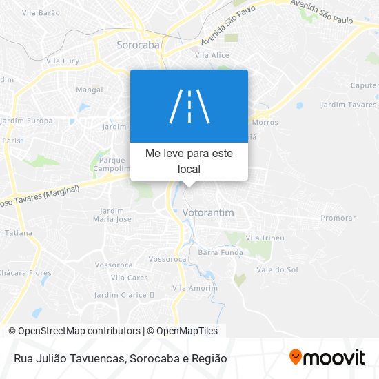 Rua Julião Tavuencas mapa