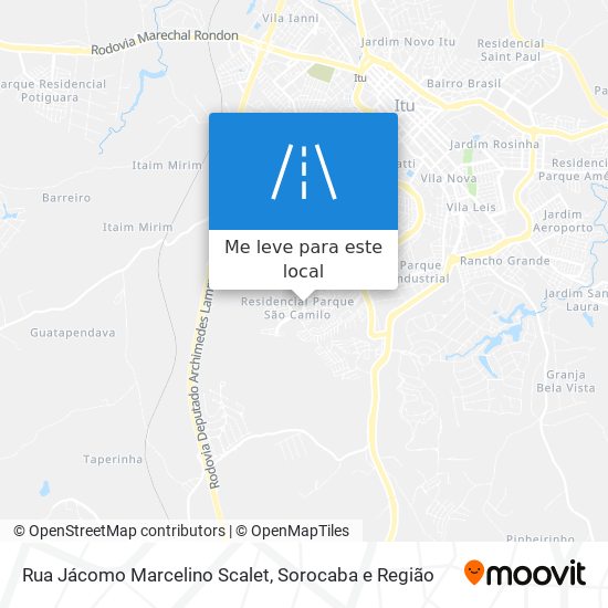 Rua Jácomo Marcelino Scalet mapa