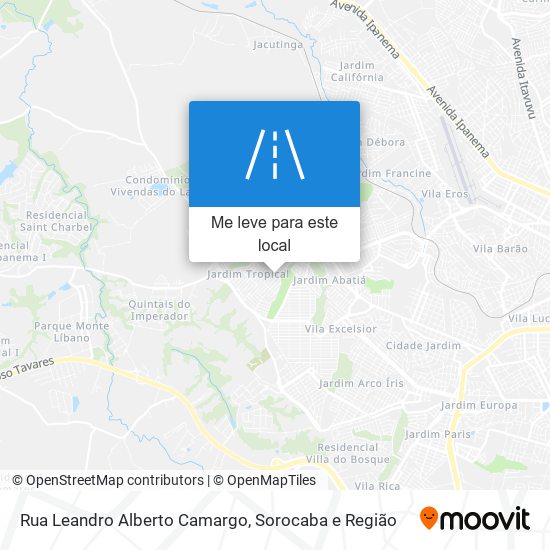 Rua Leandro Alberto Camargo mapa