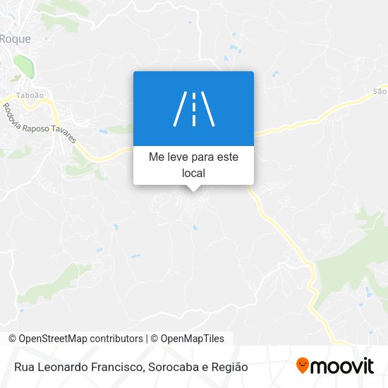 Rua Leonardo Francisco mapa