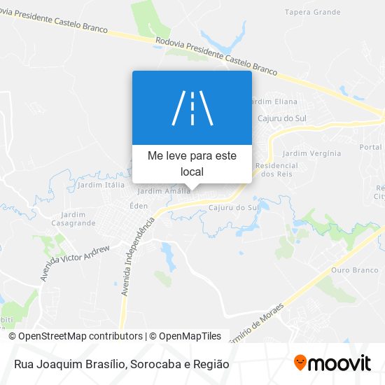 Rua Joaquim Brasílio mapa