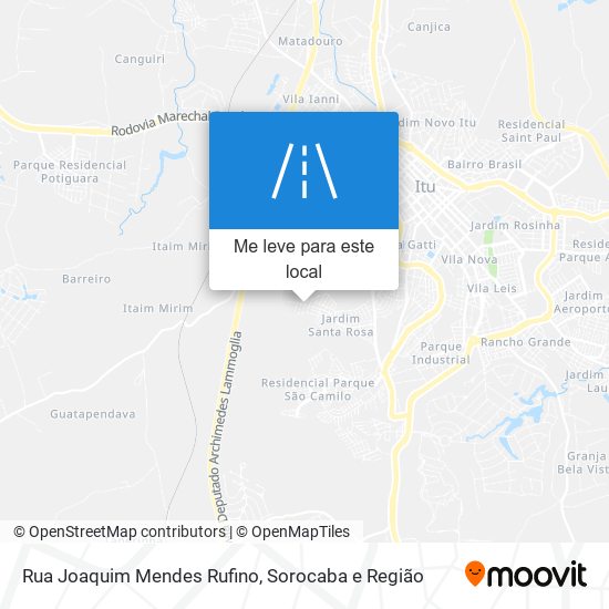 Rua Joaquim Mendes Rufino mapa