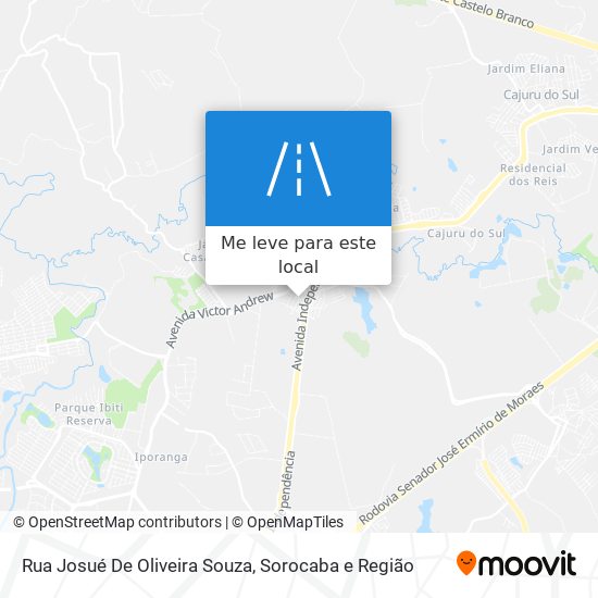 Rua Josué De Oliveira Souza mapa