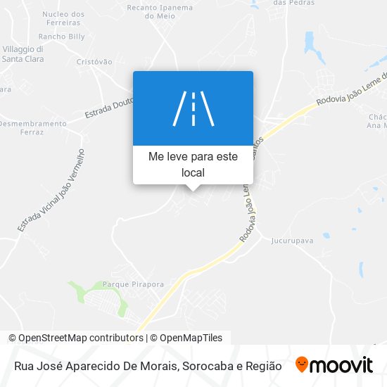 Rua José Aparecido De Morais mapa
