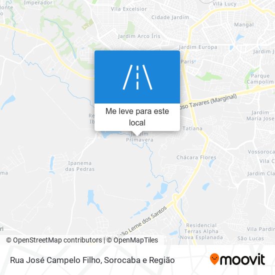 Rua José Campelo Filho mapa