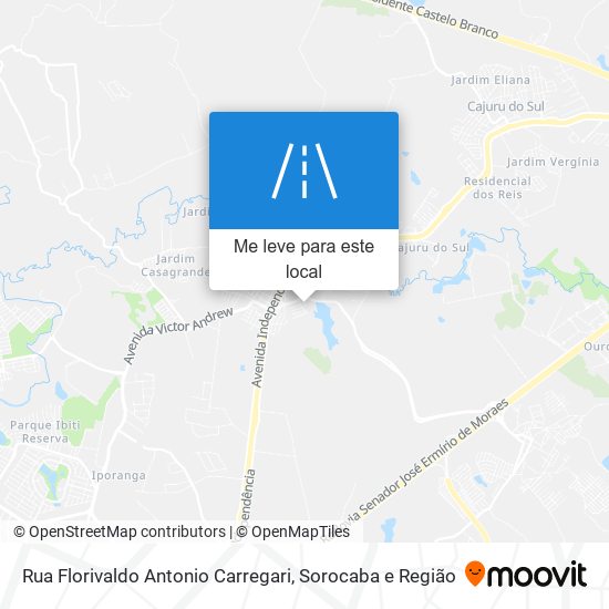 Rua Florivaldo Antonio Carregari mapa