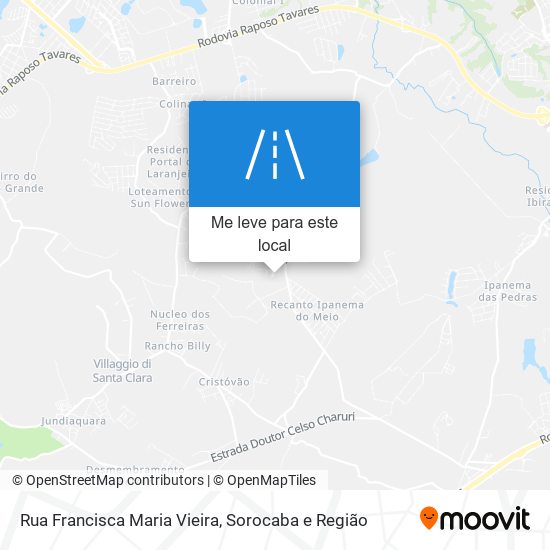 Rua Francisca Maria Vieira mapa