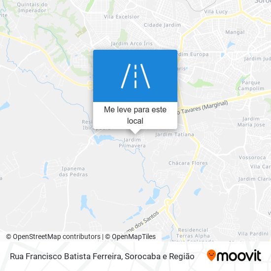 Rua Francisco Batista Ferreira mapa