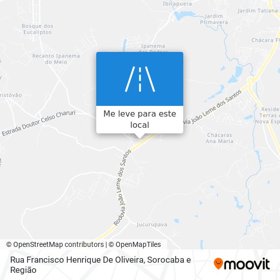 Rua Francisco Henrique De Oliveira mapa
