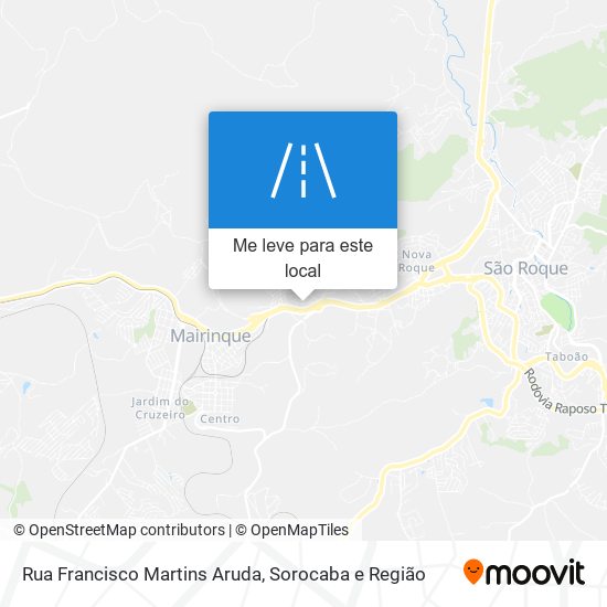 Rua Francisco Martins Aruda mapa