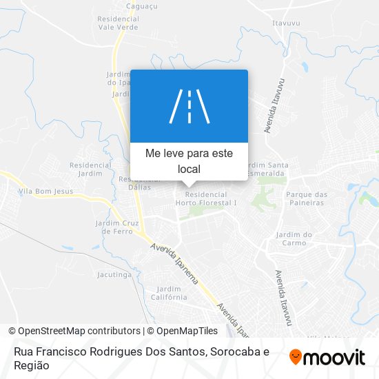 Rua Francisco Rodrigues Dos Santos mapa