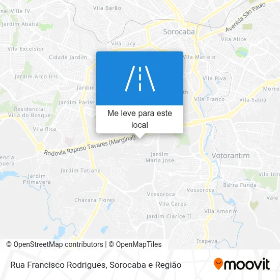 Rua Francisco Rodrigues mapa