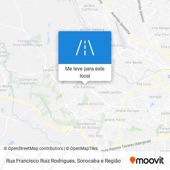 Rua Francisco Ruiz Rodrigues mapa