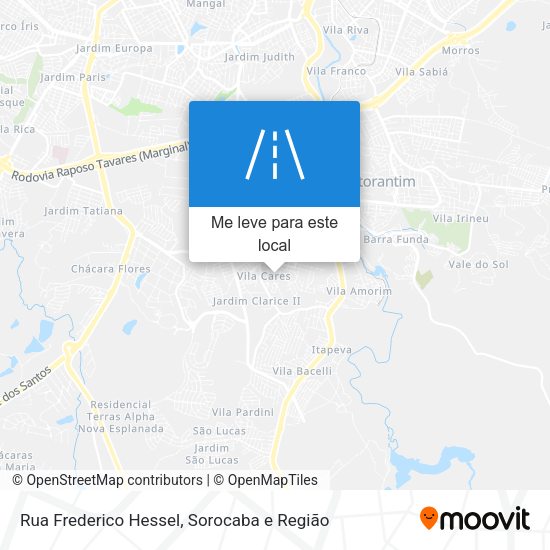 Rua Frederico Hessel mapa