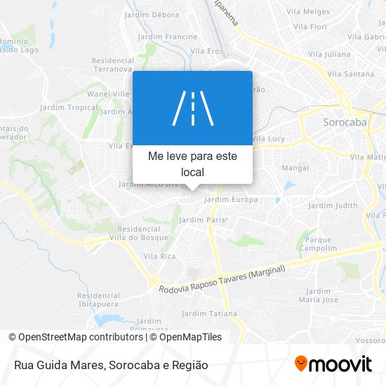 Rua Guida Mares mapa