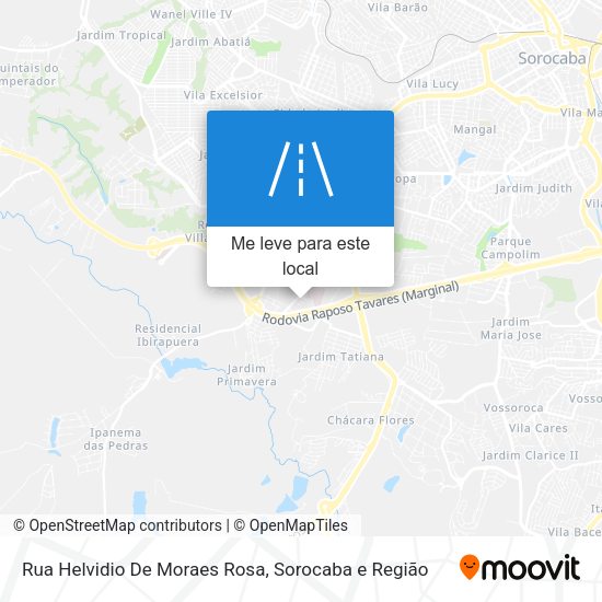 Rua Helvidio De Moraes Rosa mapa