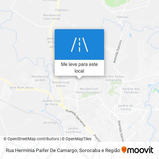 Rua Hermínia Paifer De Camargo mapa