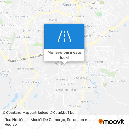 Rua Hortência Maciél De Camargo mapa