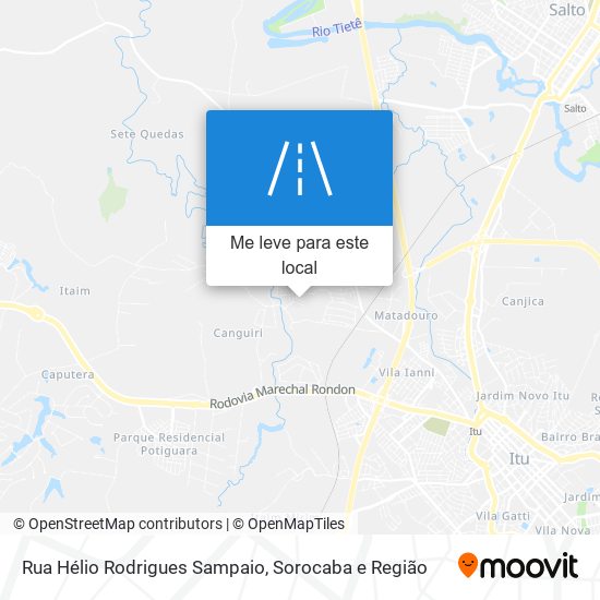 Rua Hélio Rodrigues Sampaio mapa