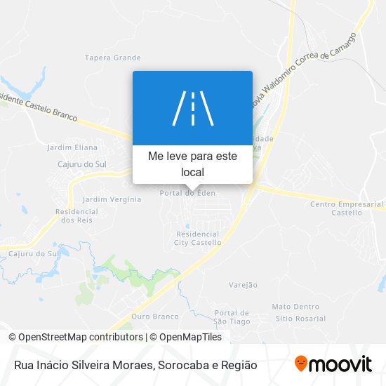 Rua Inácio Silveira Moraes mapa