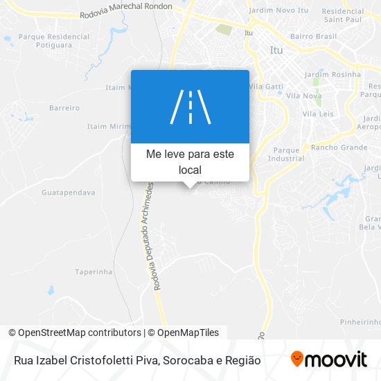 Rua Izabel Cristofoletti Piva mapa