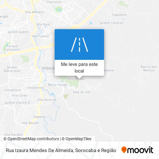 Rua Izaura Mendes De Almeida mapa