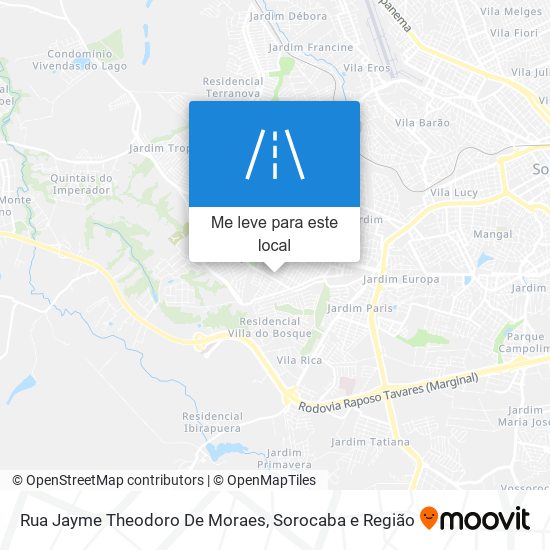 Rua Jayme Theodoro De Moraes mapa