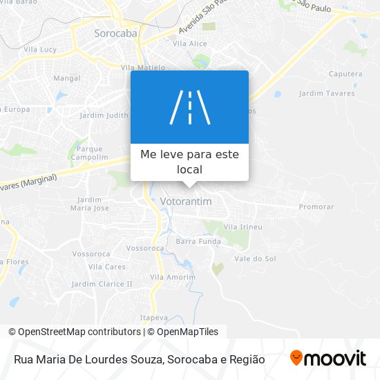 Rua Maria De Lourdes Souza mapa