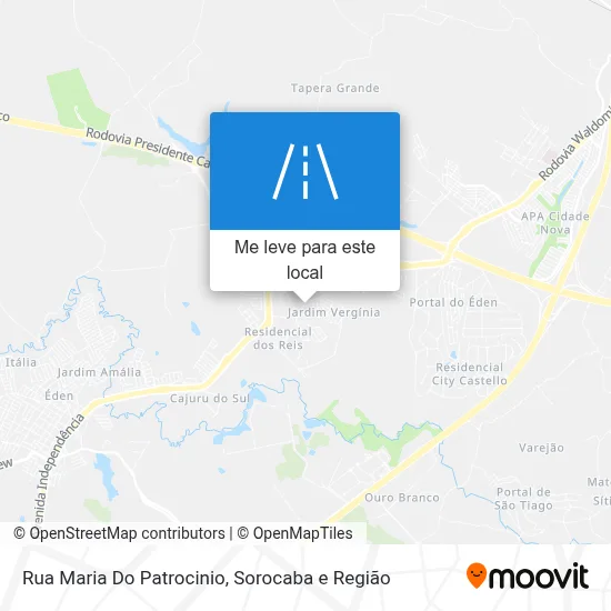 Rua Maria Do Patrocinio mapa