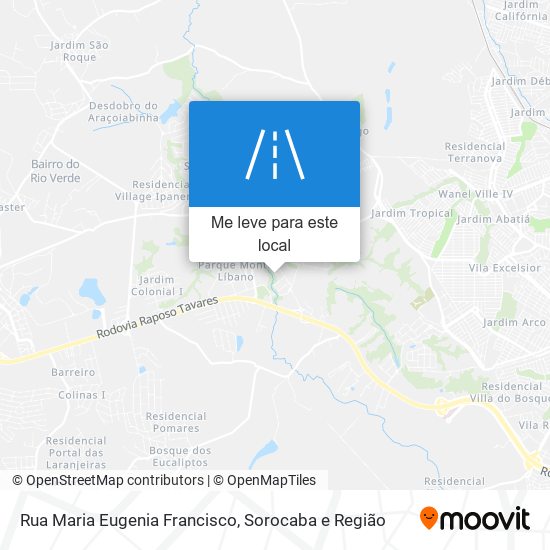 Rua Maria Eugenia Francisco mapa