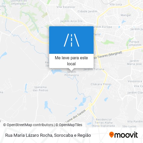 Rua Maria Lázaro Rocha mapa