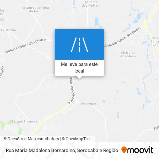 Rua Maria Madalena Bernardino mapa