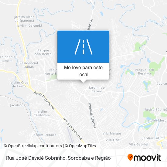 Rua José Devidé Sobrinho mapa