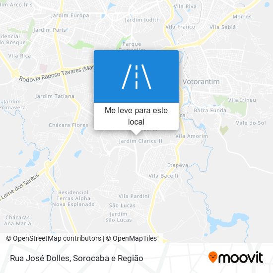 Rua José Dolles mapa