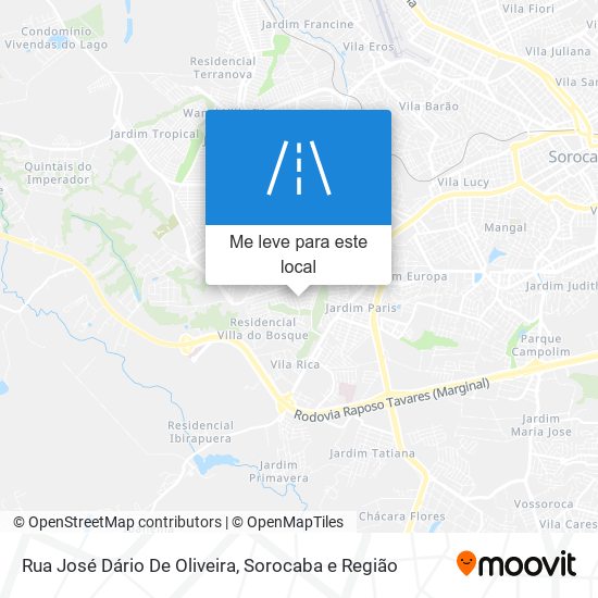 Rua José Dário De Oliveira mapa
