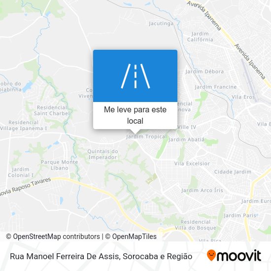 Rua Manoel Ferreira De Assis mapa