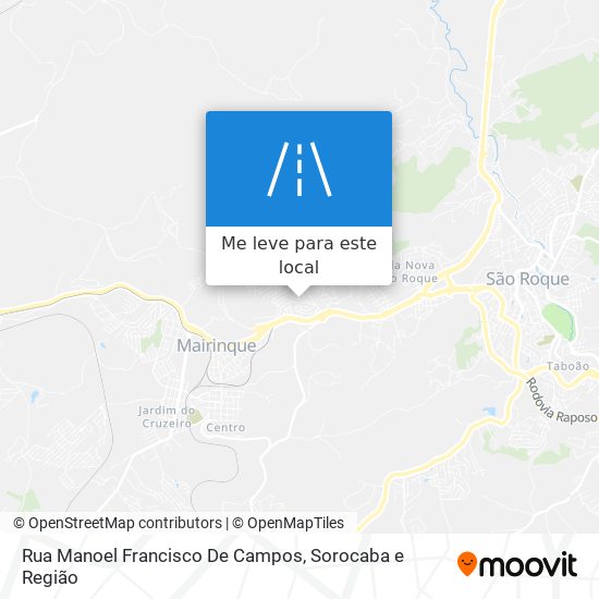 Rua Manoel Francisco De Campos mapa