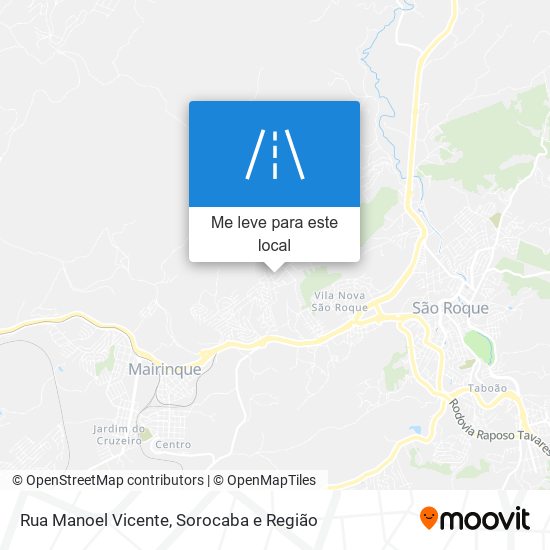 Rua Manoel Vicente mapa