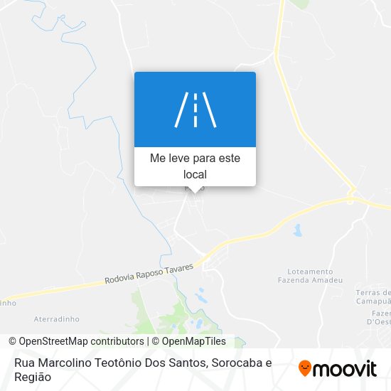 Rua Marcolino Teotônio Dos Santos mapa