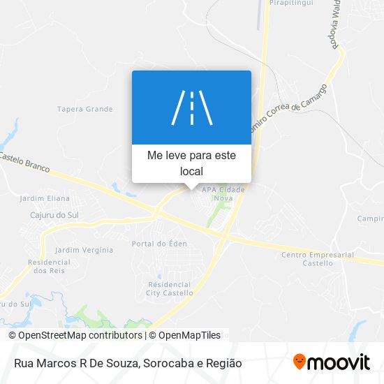 Rua Marcos R De Souza mapa