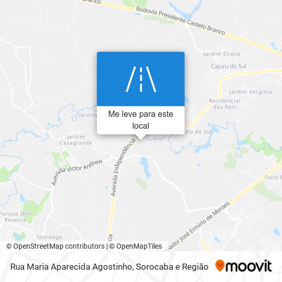 Rua Maria Aparecida Agostinho mapa