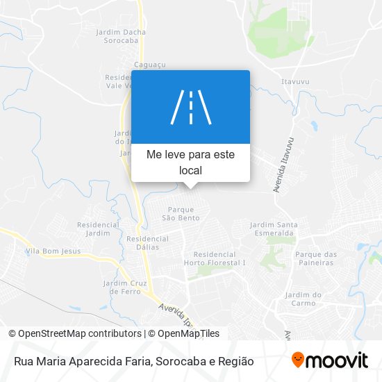 Rua Maria Aparecida Faria mapa