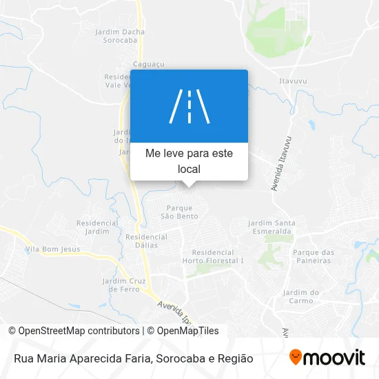 Rua Maria Aparecida Faria mapa