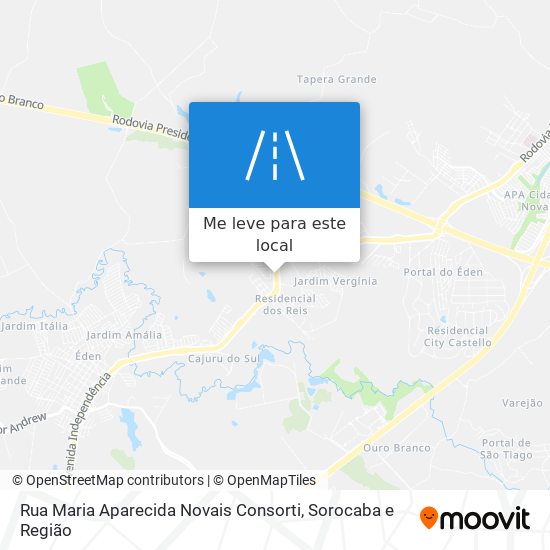 Rua Maria Aparecida Novais Consorti mapa