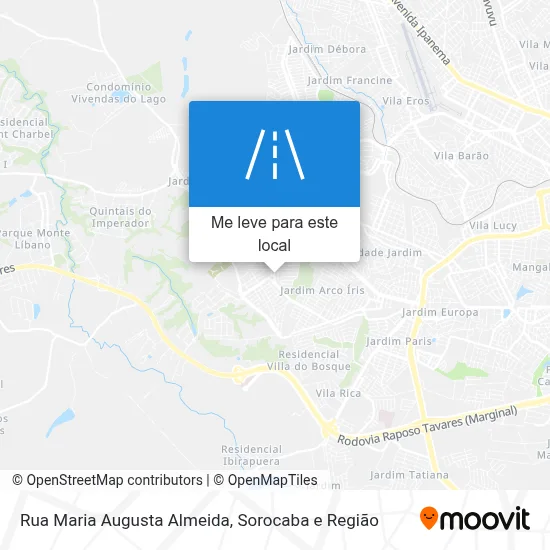 Rua Maria Augusta Almeida mapa